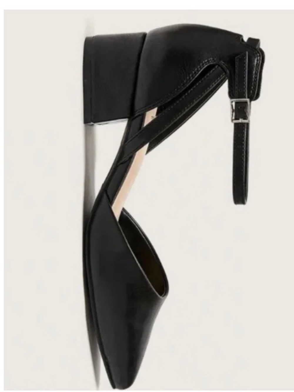 Ankle Strap Block Heel Shoe  - Addition Elle - Picture 2 of 5